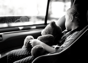 Safety Seat Little girl asleep in car ICAP Programs