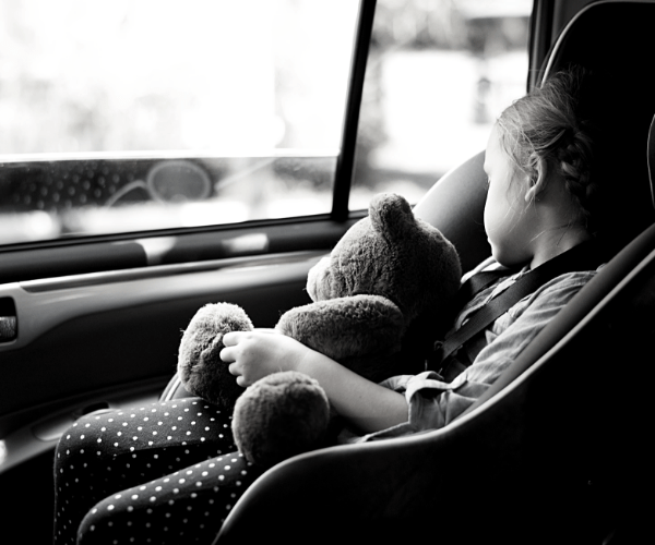 Safety Seat Little girl asleep in car ICAP Programs