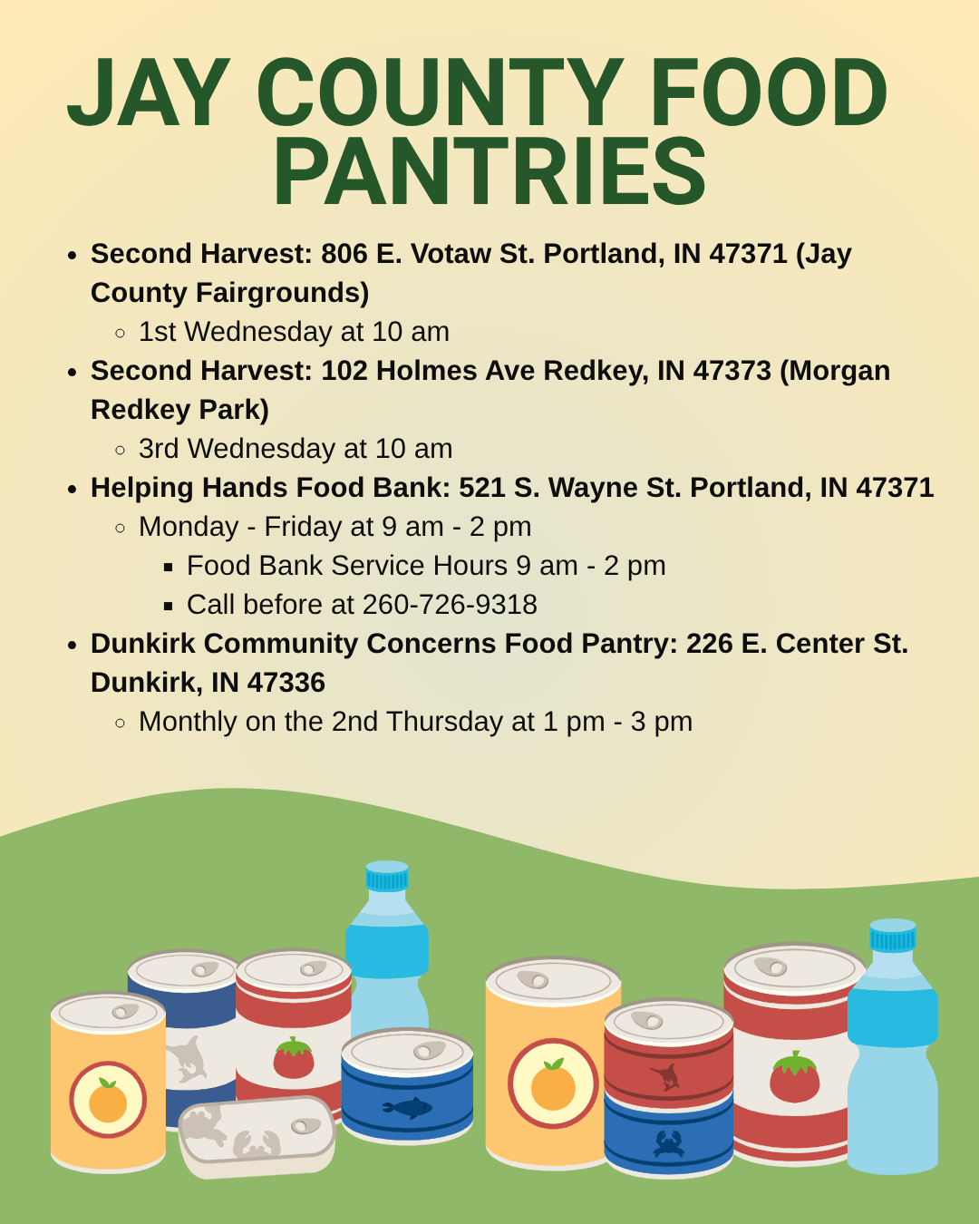 Jay County Food Pantries 